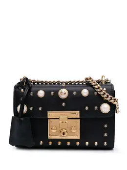 Gucci 2016-2025 Small Pearl Studded Leather Padlock crossbody bag 31072366