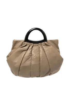 Giorgio Armani pleated leather handle bag 30363841