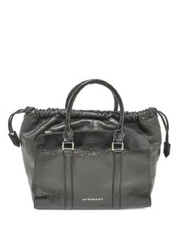 Burberry leather drawstring-fastening tote bag 30346178