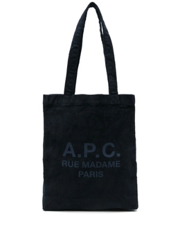 A.P.C. вельветовая сумка-тоут, синий cohbbm61937 | синий