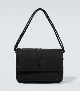 Сумка-мессенджер из нейлона с логотипом Saint Laurent, черный p00829035 | black