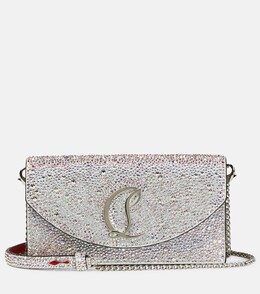 Кожаный клатч Loubi54 с декором Christian Louboutin, разноцветный p00667974 | multicolored