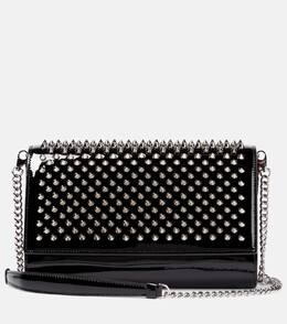 Декорированный кожаный клатч Paloma Christian Louboutin, черный p00761614 | black
