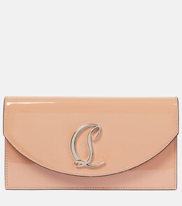 Клатч Loubi54 из лакированной кожи Christian Louboutin, бежевый p00753250 | beige