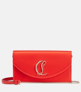 Loubi54 Маленький атласный клатч через плечо Christian Louboutin, красный p00809632 | red