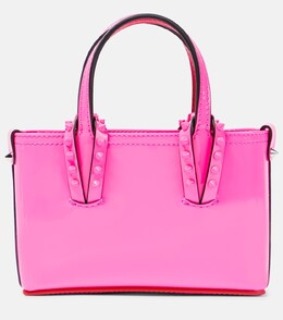 Сумка-тоут Cabata Nano из лакированной кожи Christian Louboutin, розовый p00713215 | pink