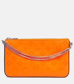 Кожаный клатч Loubila с принтом Christian Louboutin, оранжевый p00776985 | orange