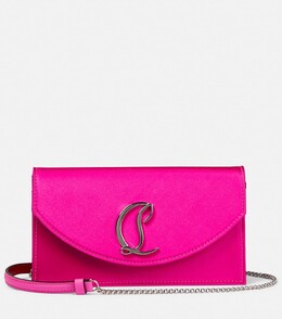 Атласная сумка через плечо Loubi54 Christian Louboutin, розовый p00809631 | pink