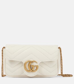 Сумка через плечо GG Marmont Super Mini Gucci, белый p00338090 | white