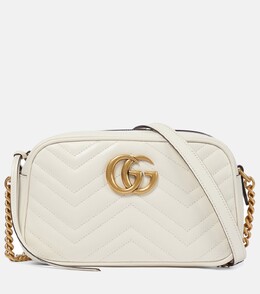 Маленькая сумка через плечо GG Marmont Gucci, белый p00280720 | white