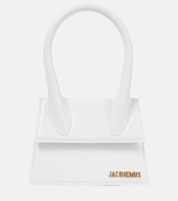 Кожаная сумка через плечо Le Chiquito среднего размера Jacquemus, белый p00505710 | white