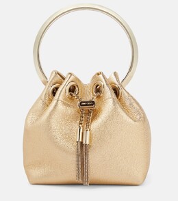 Сумка-ведро Bon Bon из кожи Micro Jimmy Choo, золотой p00685488 | gold