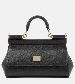 Сумка через плечо Sicily Mini из кожи Dolce & Gabbana, черный p00636460 | black
