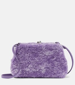 Сумка через плечо Goji Micro из овечьей шерсти Jil Sander, фиолетовый p00811619 | purple