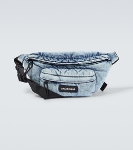 Джинсовая поясная сумка Explorer Balenciaga, синий p00807220 | blue