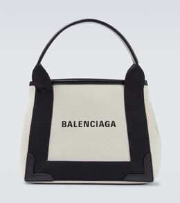 Холщовая сумка-тоут Cabas с кожаной отделкой Balenciaga, разноцветный p00739185 | multicolored