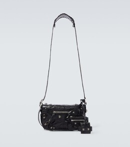 Кожаная сумка через плечо Le Cagole XS Balenciaga, черный p00726308 | black