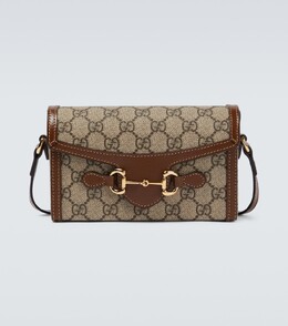 Маленькая сумка через плечо Horsebit 1955 Gucci, бежевый p00746529 | beige