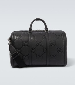 Дорожная сумка Jumbo GG из кожи Gucci, черный p00815754 | black