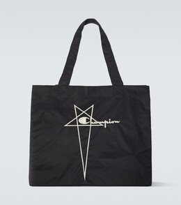 Нейлоновая сумка-тоут Rick Owens, черный p00819059 | black