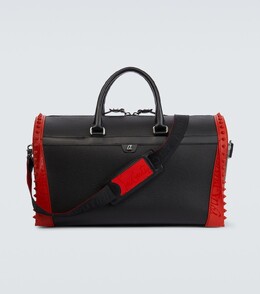 Кожаная спортивная сумка Sneakender с шипами Christian Louboutin, черный p00808127 | black