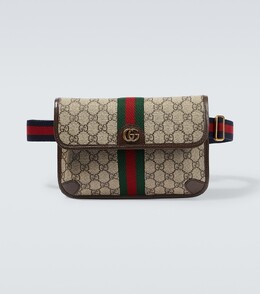 Маленькая поясная сумка Ophidia GG из парусины Gucci, бежевый p00815744 | beige