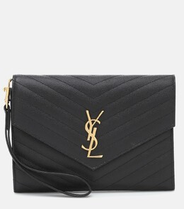 Клатч Cassandre из матовой кожи Saint Laurent, черный p00454324 | black