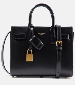 Сумка-тоут Sac De Jour Nano из кожи Saint Laurent, черный p00709755 | black