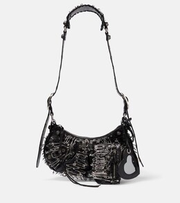 Кожаная сумка через плечо Le Cagole XS Balenciaga, черный p00796488 | black