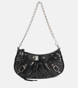 Кожаная сумка через плечо Le Cagole Mini Balenciaga, черный p00658510 | black