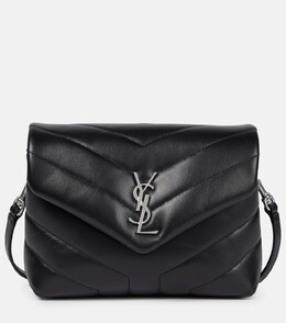 Кожаная сумка через плечо Loulou Toy Saint Laurent, черный p00589724 | black