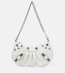 Кожаная сумка через плечо Le Cagole Mini Balenciaga, белый p00743008 | white