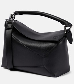 Кожаная сумка через плечо Puzzle Edge Loewe, черный p00845588 | black