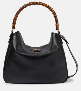 Диана Большая кожаная сумка Gucci, черный p00809180 | black