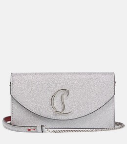 Сумка через плечо Loubi54 из кожи с декором Christian Louboutin, серебряный p00809629 | silver