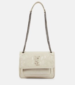 Кожаная сумка через плечо Niki Baby Saint Laurent, бежевый p00651759 | beige