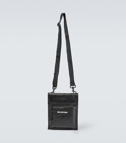 Кожаная сумка explorer с ремешком Balenciaga, черный p00899053 | black