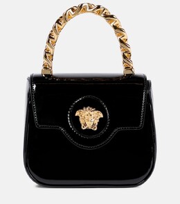 Сумка-тоут La Medusa из кожи мини Versace, черный p00641903 | black