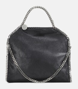 Маленькая объемная сумка с короткими ручками Falabella Fold Over Stella McCartney, черный p00254425 | black