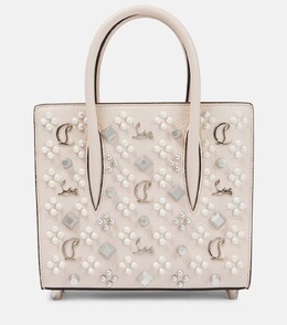 Сумка-тоут Paloma Mini из кожи Christian Louboutin, бежевый p00753280 | beige
