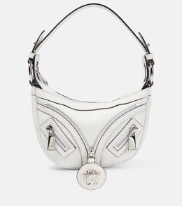 Кожаная сумка через плечо Repeater Mini Versace, белый p00778439 | white