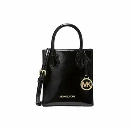 Сумка кросс-боди Michael Kors MERCER, фактура лаковая, черный 103816346378