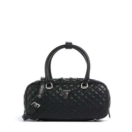 Сумка багет Guess, фактура гладкая, стеганая, черный 103719266071