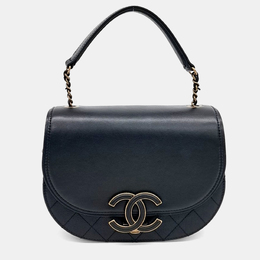 Chanel Black Leather Coco Curve Tote 1179048