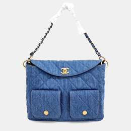 Chanel Blue Denim Hobo Bag 1179082