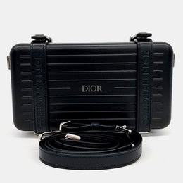 Christian Dior Black Leather X Rimowa Utility Bag 1178983