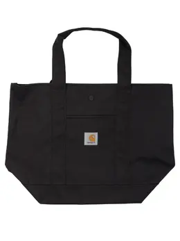 Carhartt WIP-Jakob" Tote Bag Borse A Spalla E Tracolla Nero-Uomo 52012688376148