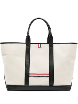 Thom Browne-Borsa Tote Con Banda Rwb Media-Donna 52197497504084