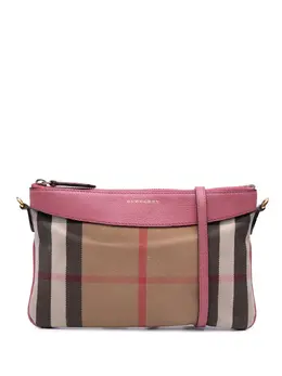 Burberry 2000-2017 House Check Canvas Derby Peyton crossbody bag 31100054