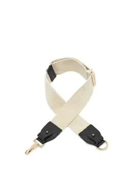 Max Mara canvas leather-panels bag strap 30366440